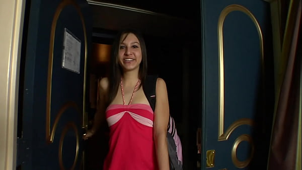 A cute and a little shy Latina who just turned 18 years old gathers her first experiences in fucking