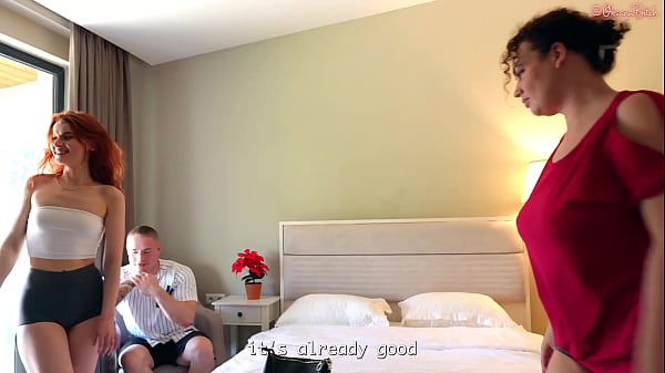 One Shared Bed for Three?! on the Very First Day of Their Vacation Together, the Fiance Fucked His Bride and Her Stepmom!