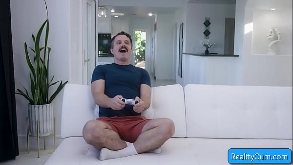 RealityCum.com presents: Little Puck, Robby Apples – Natural busty brunette hottie seducing her friend for a fuck