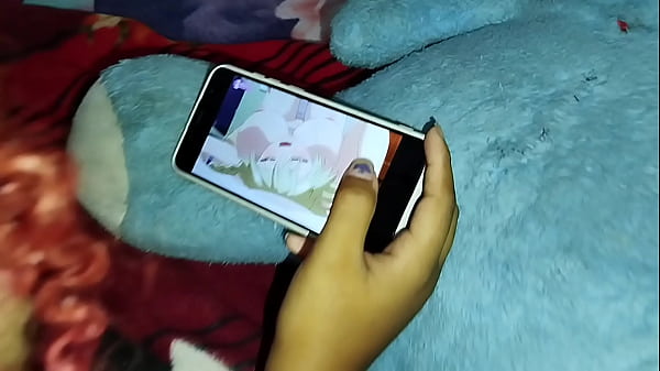 Stepsister was caught watching hentai and ended up getting a blowjob from her brother.