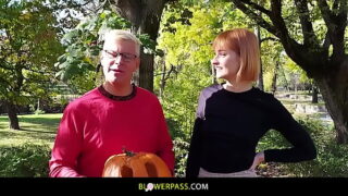 Horny redhead teaches Porno Dan a lesson