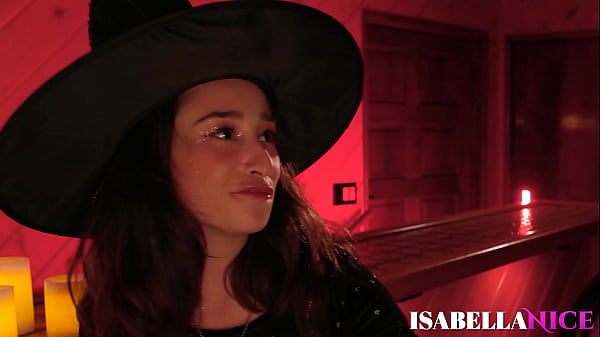 Lesbian Babe Isabella Nice Seduces Zoey Foxx While On Halloween Party