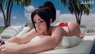 Mai Shiranui in a Funny Vacation, by Aanix