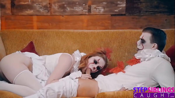 Scarlet Skies Shows Off Some Hardcore Halloween Tricks Over at Stepsiblings Caught