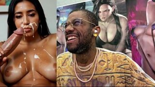 Tan Big Breast Slut Getting Cum Covered, Goth Peach Cock Teasing A Pre-Cumming Cock, Big Breast Slut Rubbing Cum On Her Tits, Lara Croft Cowgirl Ride, AI Generated