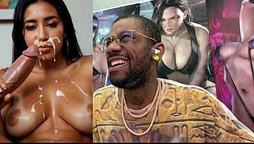 Tan Big Breast Slut Getting Cum Covered, Goth Peach Cock Teasing A Pre-Cumming Cock, Big Breast Slut Rubbing Cum On Her Tits, Lara Croft Cowgirl Ride, AI Generated