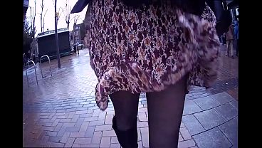 Alison knickers breezy day